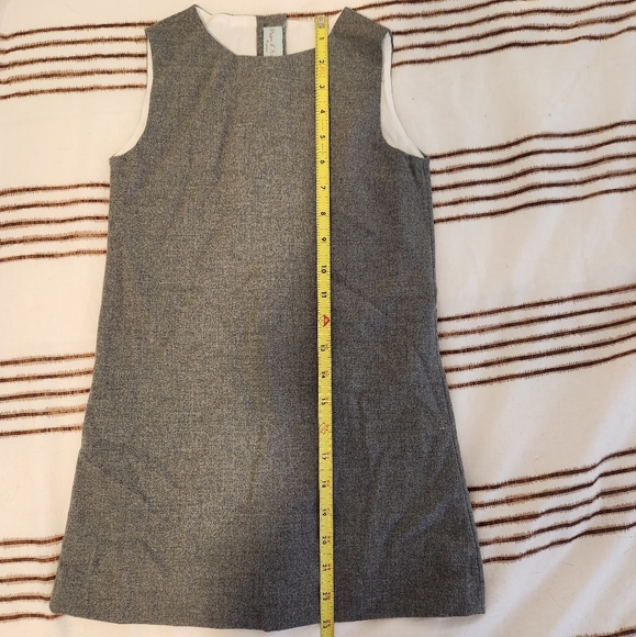 Papo d'Anjo Grey Flannel Fitted Dress NWT - Picture 7 of 8